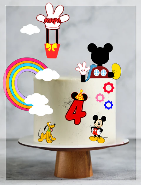 Arquivo de Corte Topo de Bolo Mickey e Sua Turma 1