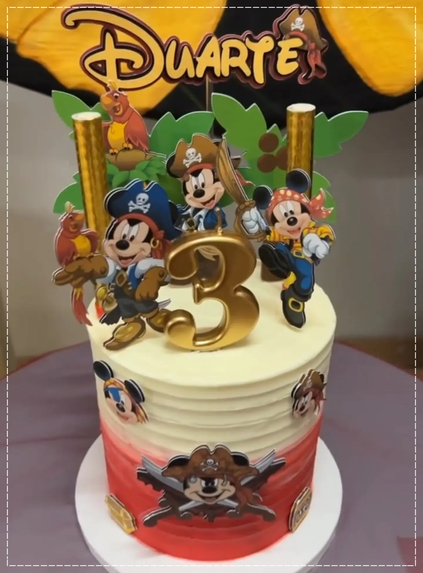 Arquivo de Corte Topo de Bolo Mickey Pirata 1 1