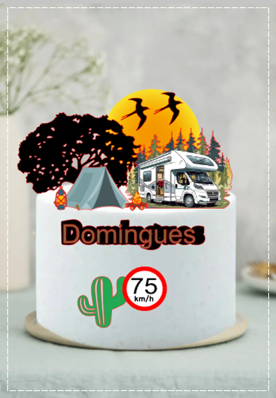 Arquivo de Corte Topo de Bolo Motorhome 1 1