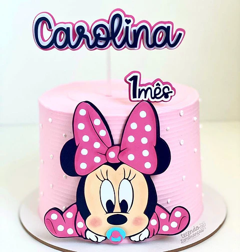Arquivo de Corte Topo de Bolo Minnie Baby 14