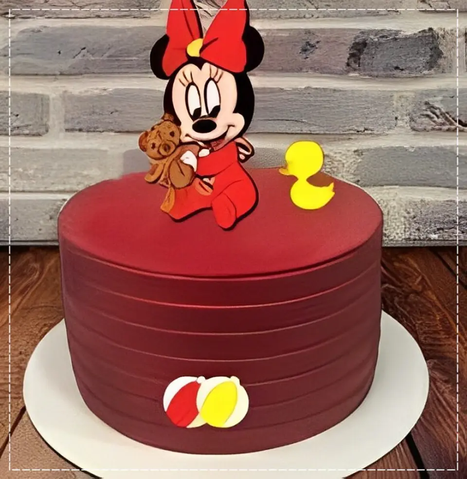 Arquivo de Corte Topo de Bolo Minnie Baby 13 1