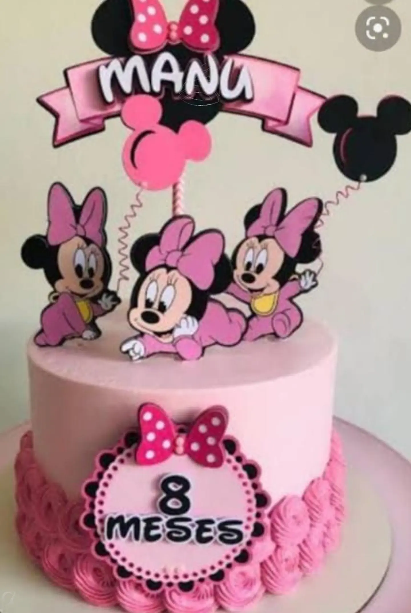 Arquivo de Corte Topo de Bolo Minnie Baby 10 1