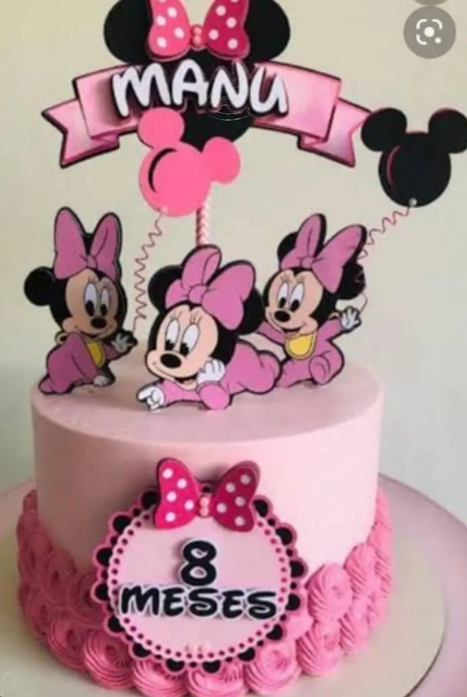 Arquivo de Corte Topo de Bolo Minnie Baby 10 1