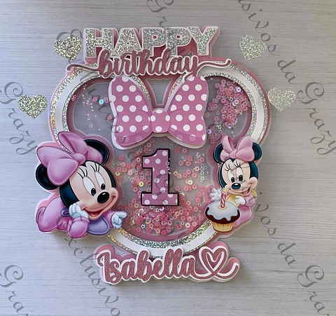 Arquivo de Corte Topo de Bolo Minnie Baby 7