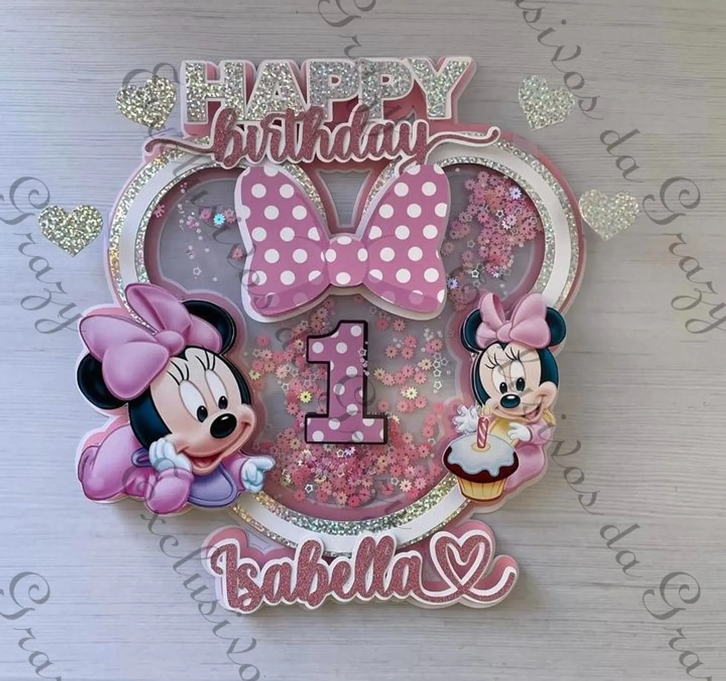 Arquivo de Corte Topo de Bolo Minnie Baby 7 1