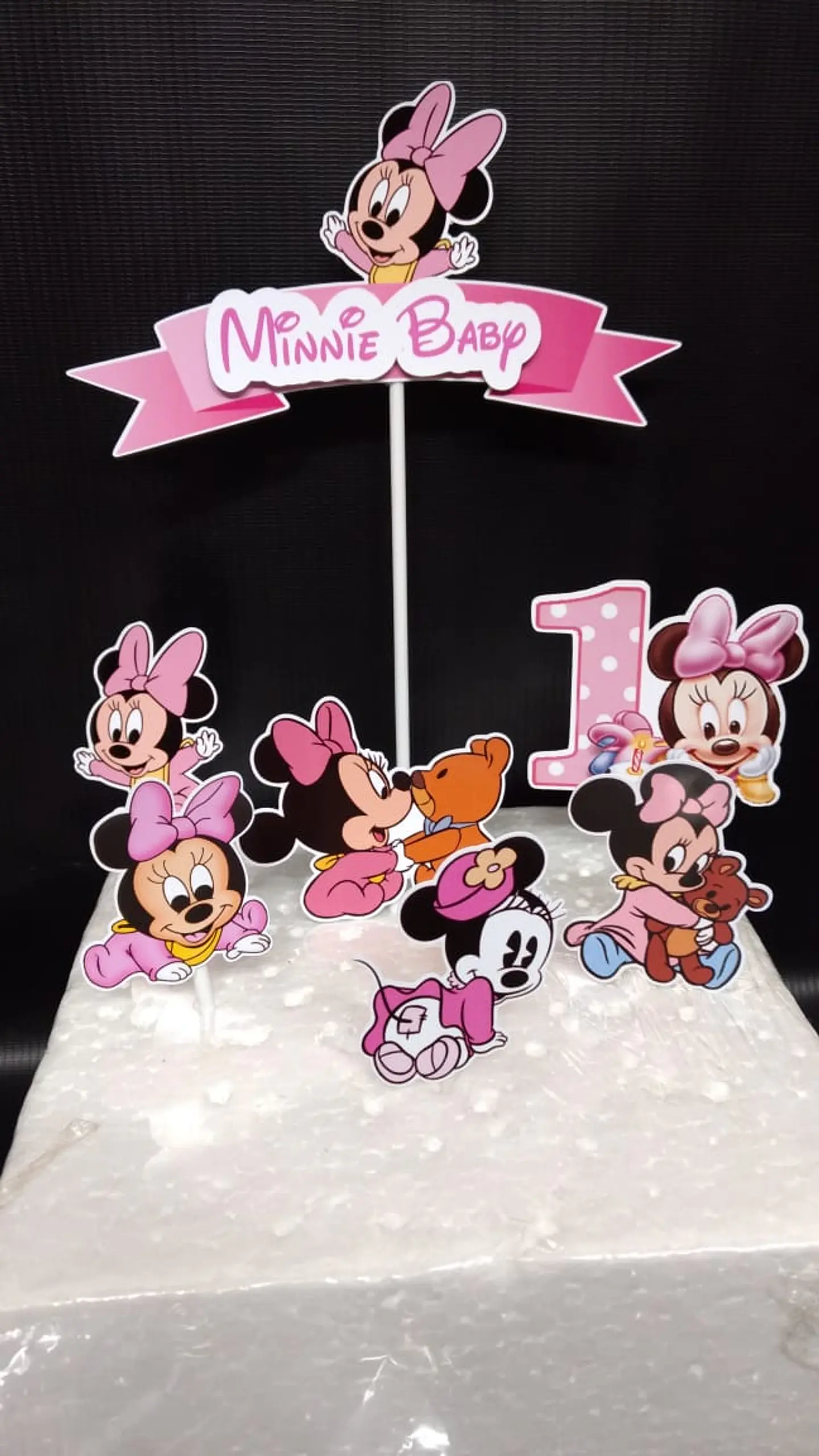 Arquivo de Corte Topo de Bolo Minnie Baby 3 1