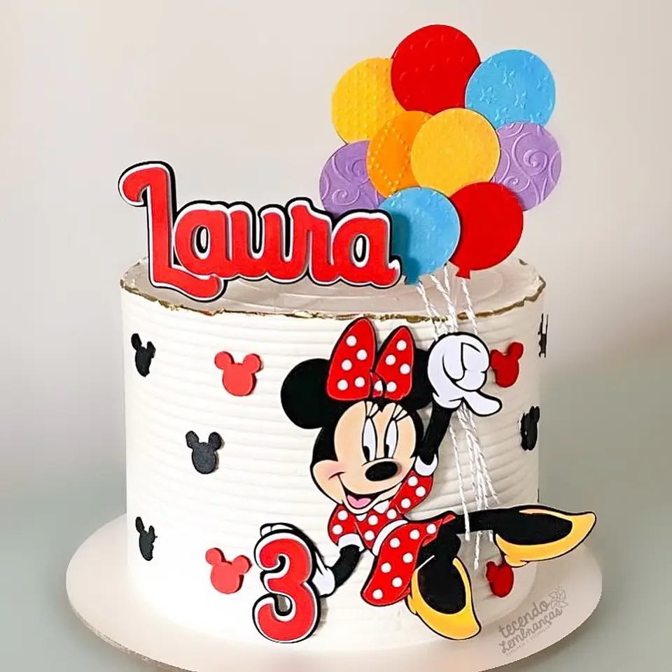 Arquivo de Corte Topo de Bolo Minnie Vermelha 50 1