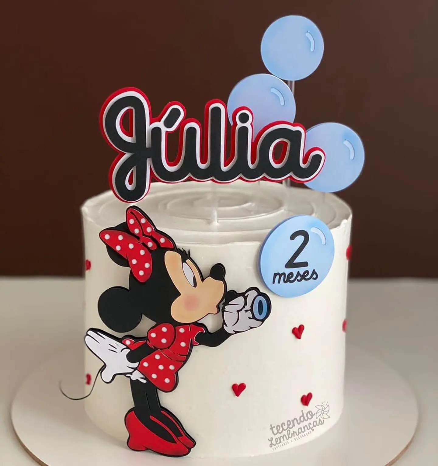 Arquivo de Corte Topo de Bolo Minnie Vermelha 49 1