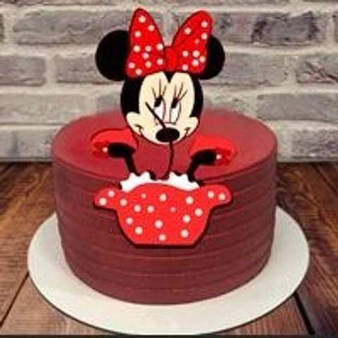 Arquivo de Corte Topo de Bolo Minnie Vermelha 34