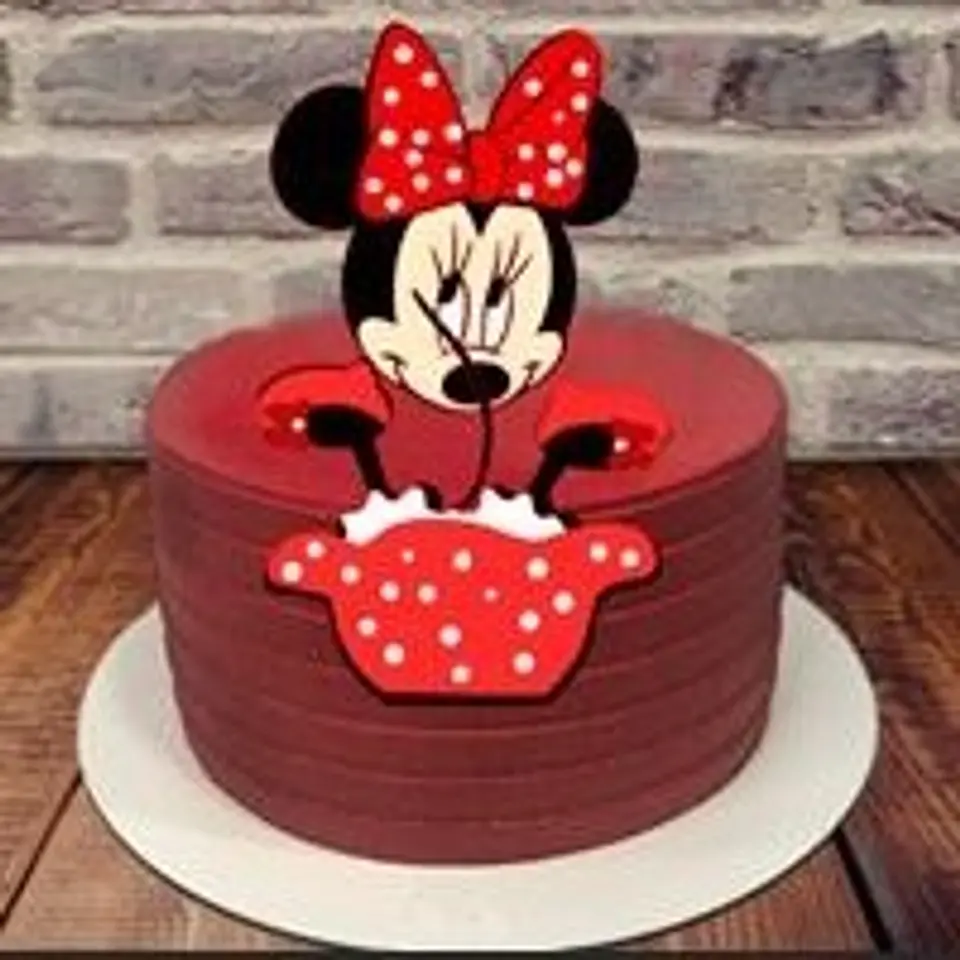 Arquivo de Corte Topo de Bolo Minnie Vermelha 34 1