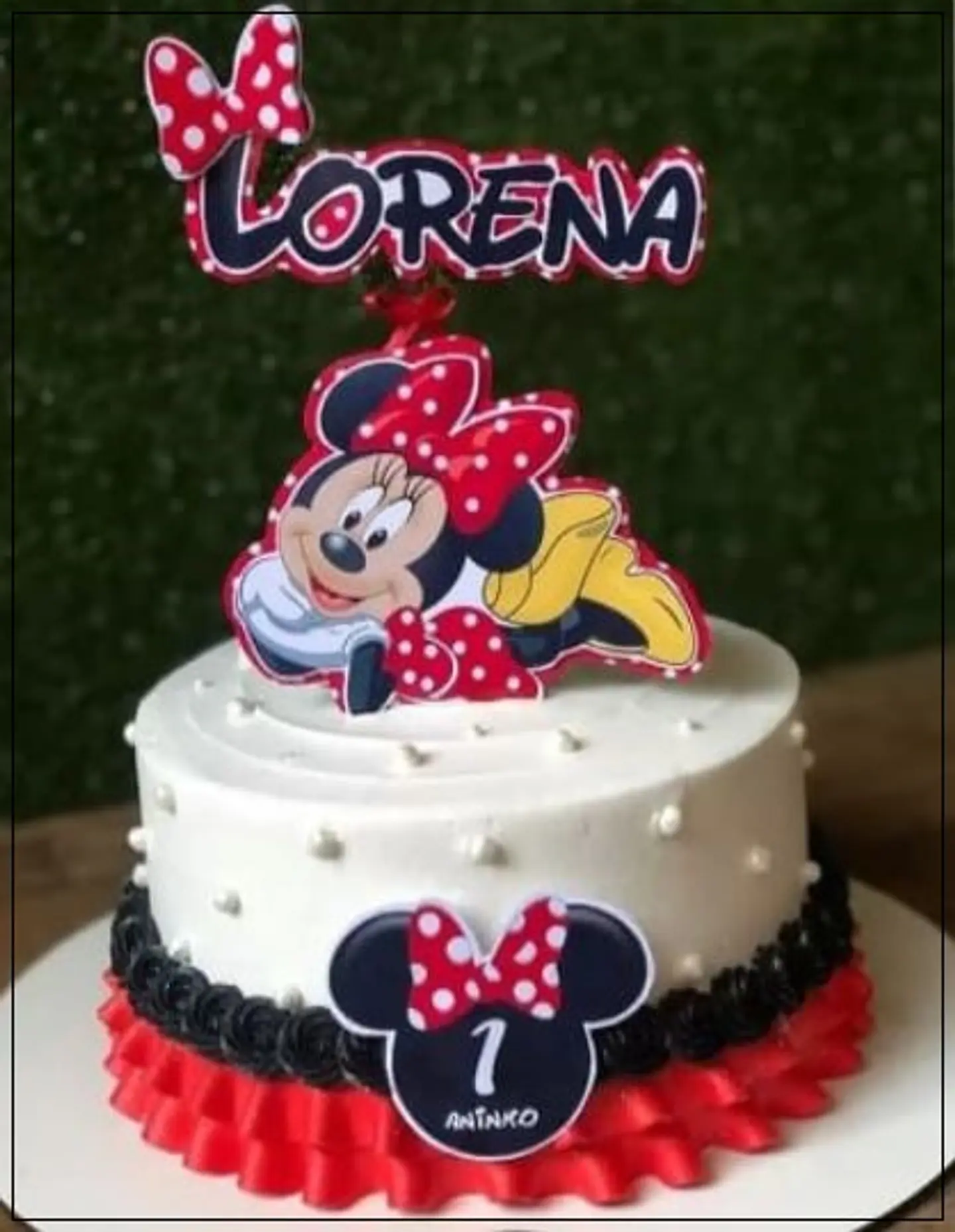 Arquivo de Corte Topo de Bolo Minnie Vermelha 28 1