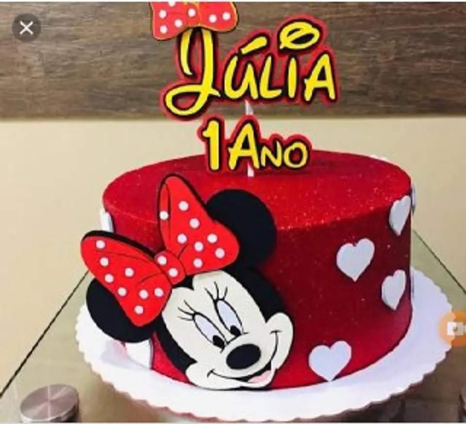 Arquivo de Corte Topo de Bolo Minnie Vermelha 17 1