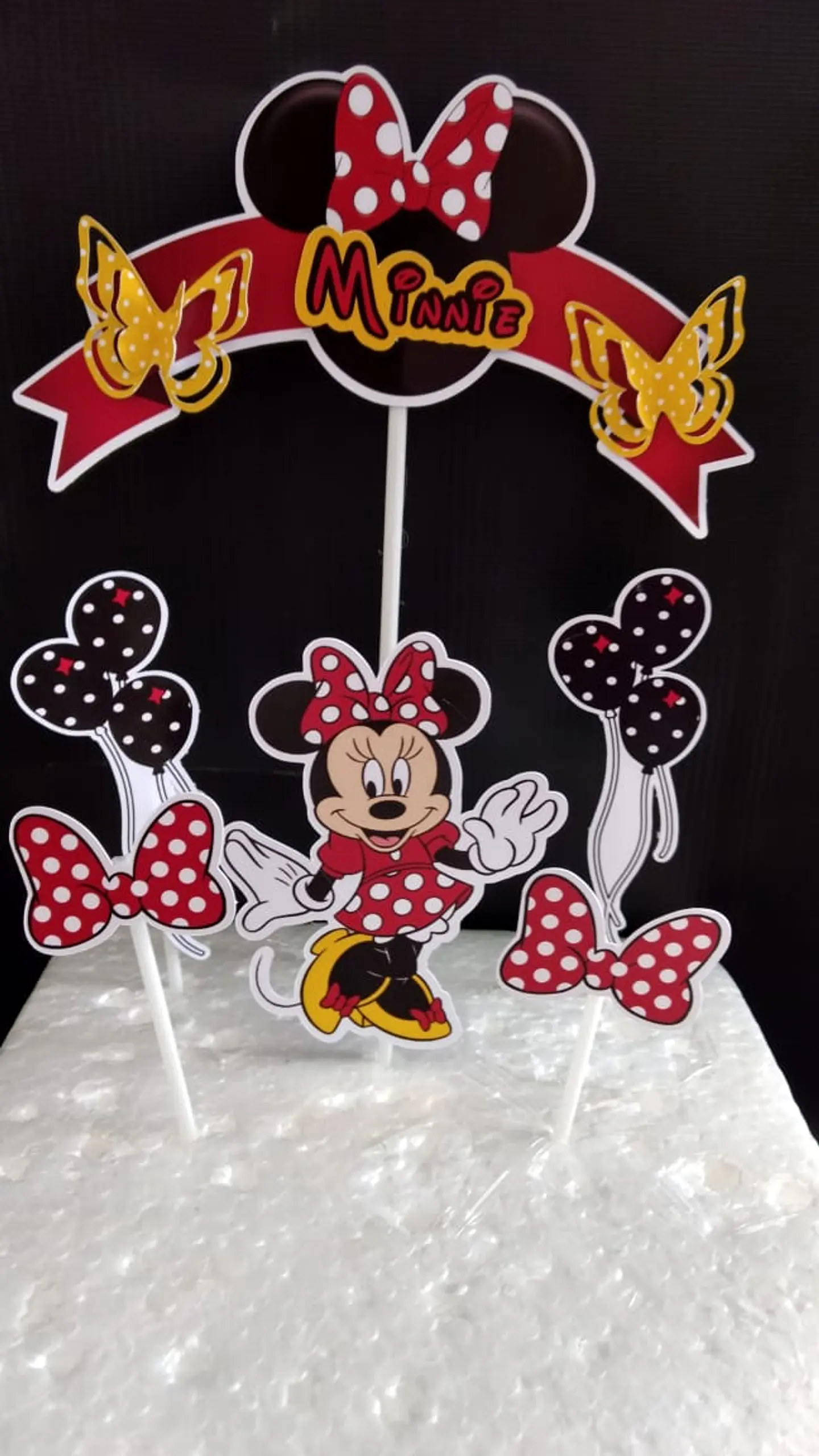 Arquivo de Corte Topo de Bolo Minnie Vermelha 7 1