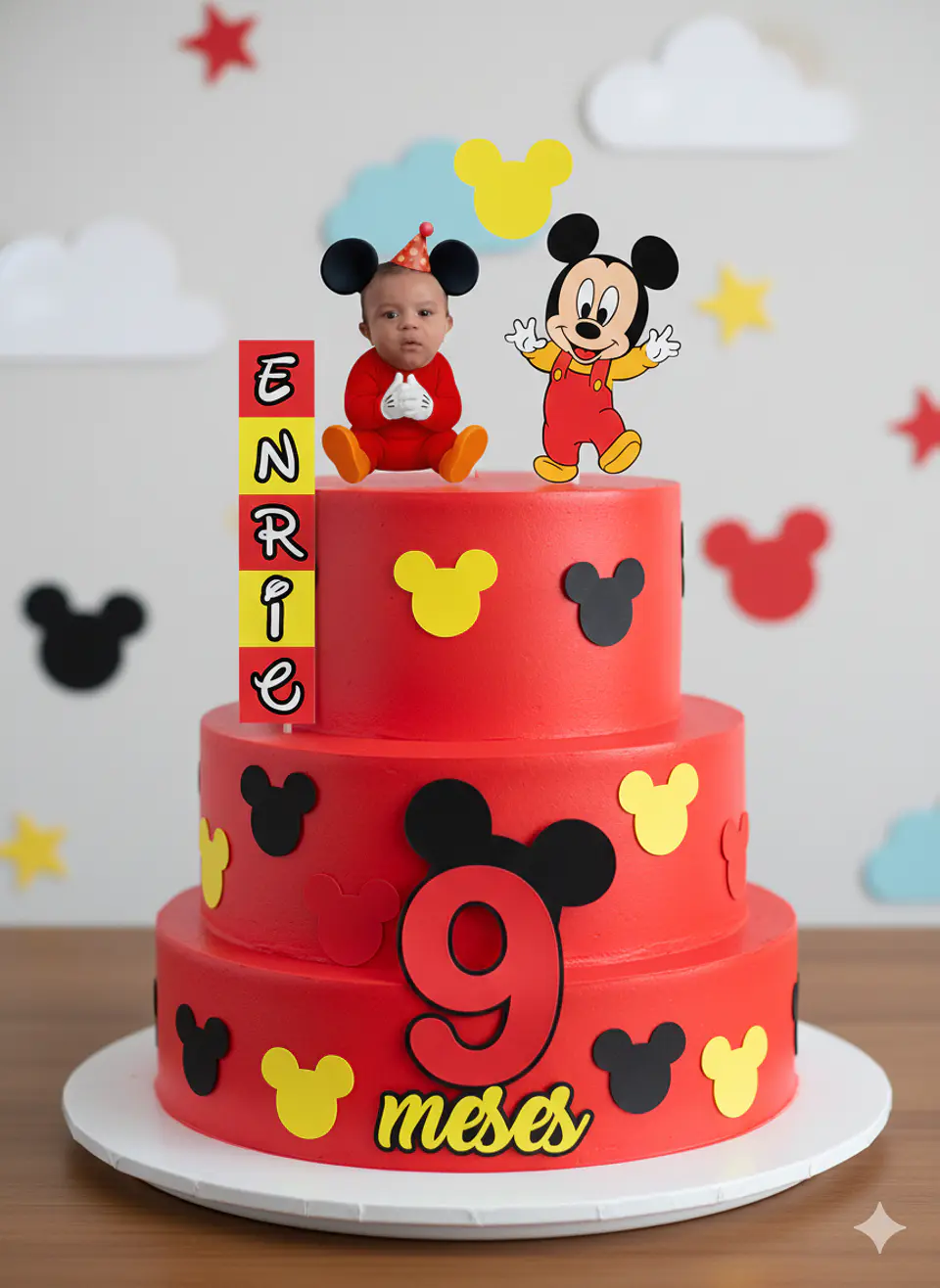 Arquivo de Corte Topo de Bolo Mickey Baby 11 1
