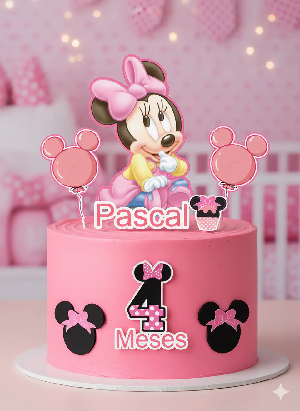 Arquivo de Corte Topo de Bolo Minnie Rosa 55 1