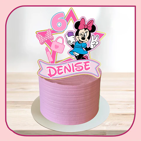 Arquivo de Corte Topo de Bolo Minnie Rosa 49
