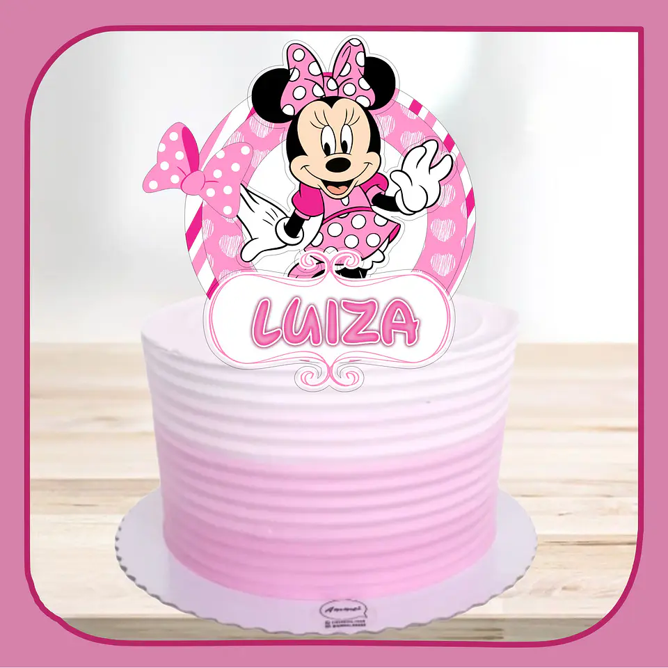 Arquivo de Corte Topo de Bolo Minnie Rosa 47 1