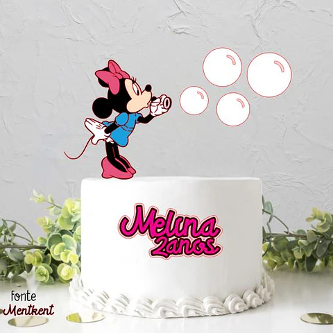 Arquivo de Corte Topo de Bolo Minnie Rosa 34
