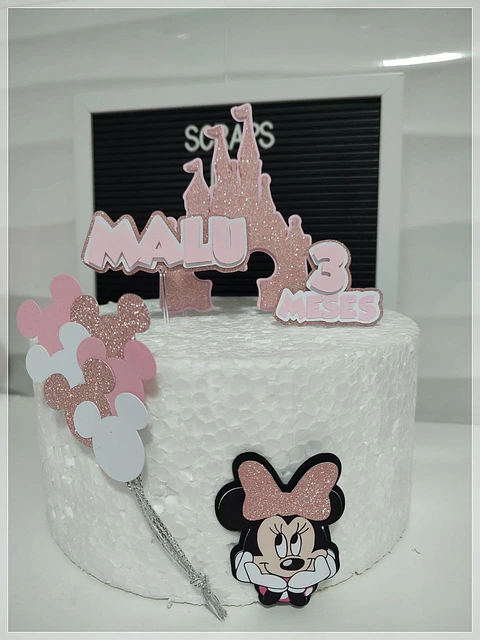 Arquivo de Corte Topo de Bolo Minnie Rosa 32