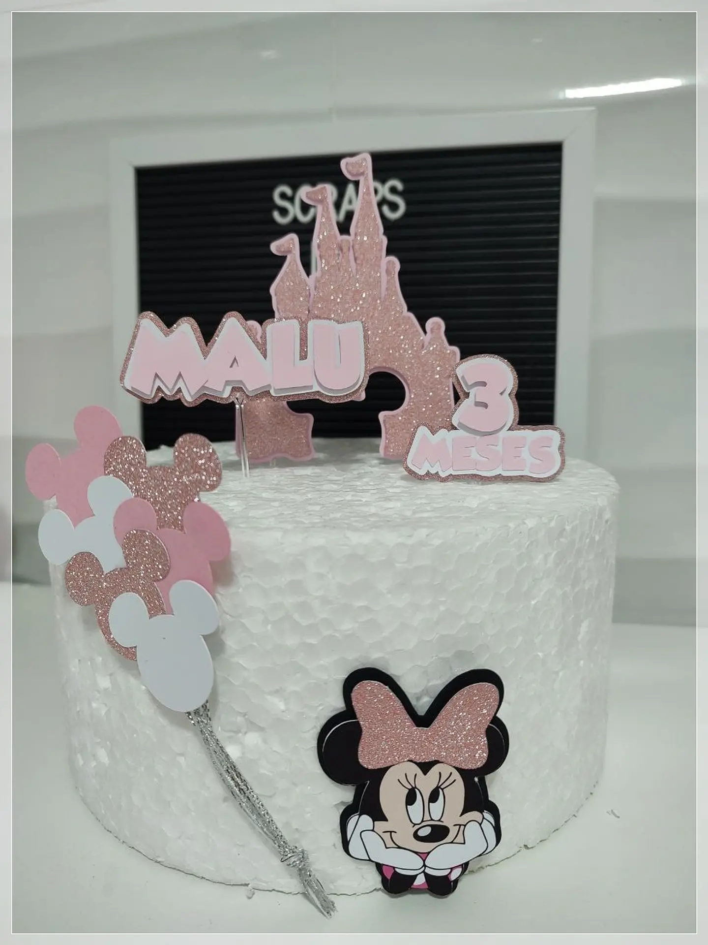 Arquivo de Corte Topo de Bolo Minnie Rosa 32 1