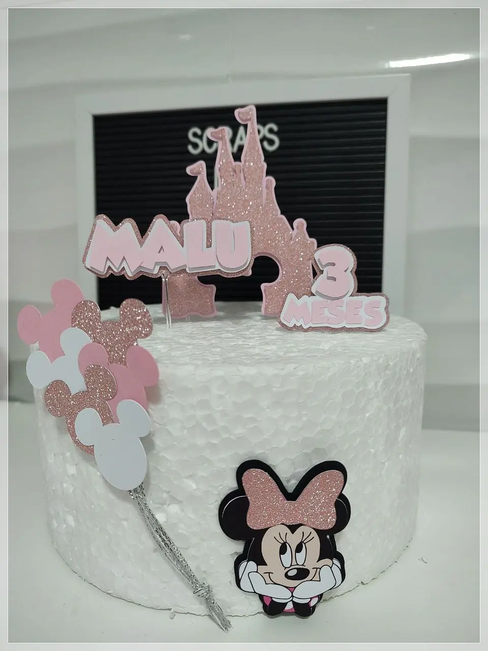 Arquivo de Corte Topo de Bolo Minnie Rosa 32 1