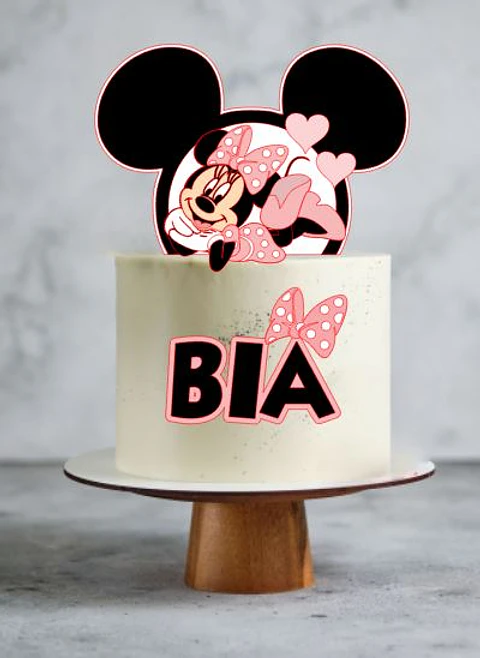 Arquivo de Corte Topo de Bolo Minnie Rosa 28