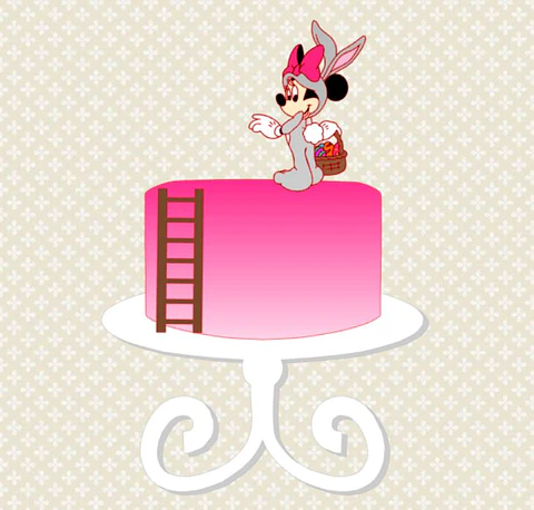 Arquivo de Corte Topo de Bolo Minnie Rosa 25