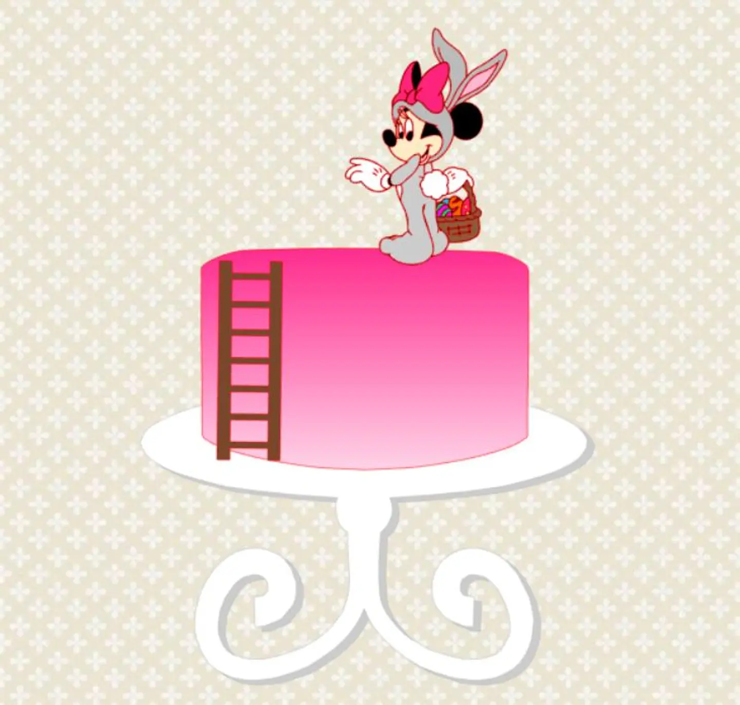 Arquivo de Corte Topo de Bolo Minnie Rosa 25 1