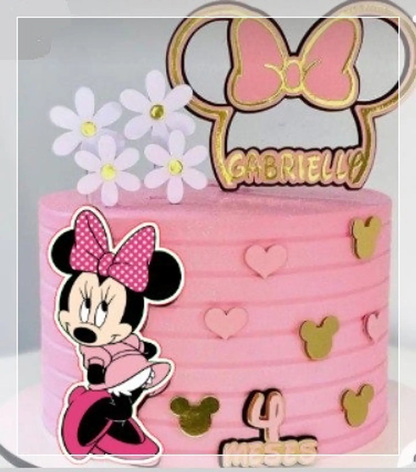 Arquivo de Corte Topo de Bolo Minnie Rosa 19 1