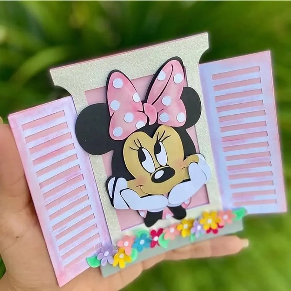 Arquivo de Corte Topo de Bolo Minnie Rosa 16 1
