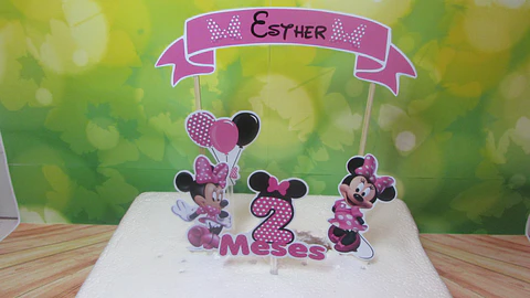 Arquivo de Corte Topo de Bolo Minnie Rosa 13