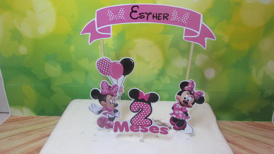 Arquivo de Corte Topo de Bolo Minnie Rosa 13 1