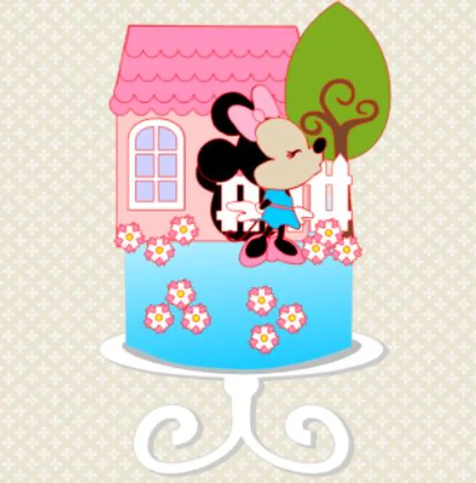 Arquivo de Corte Topo de Bolo Minnie Rosa 10 1