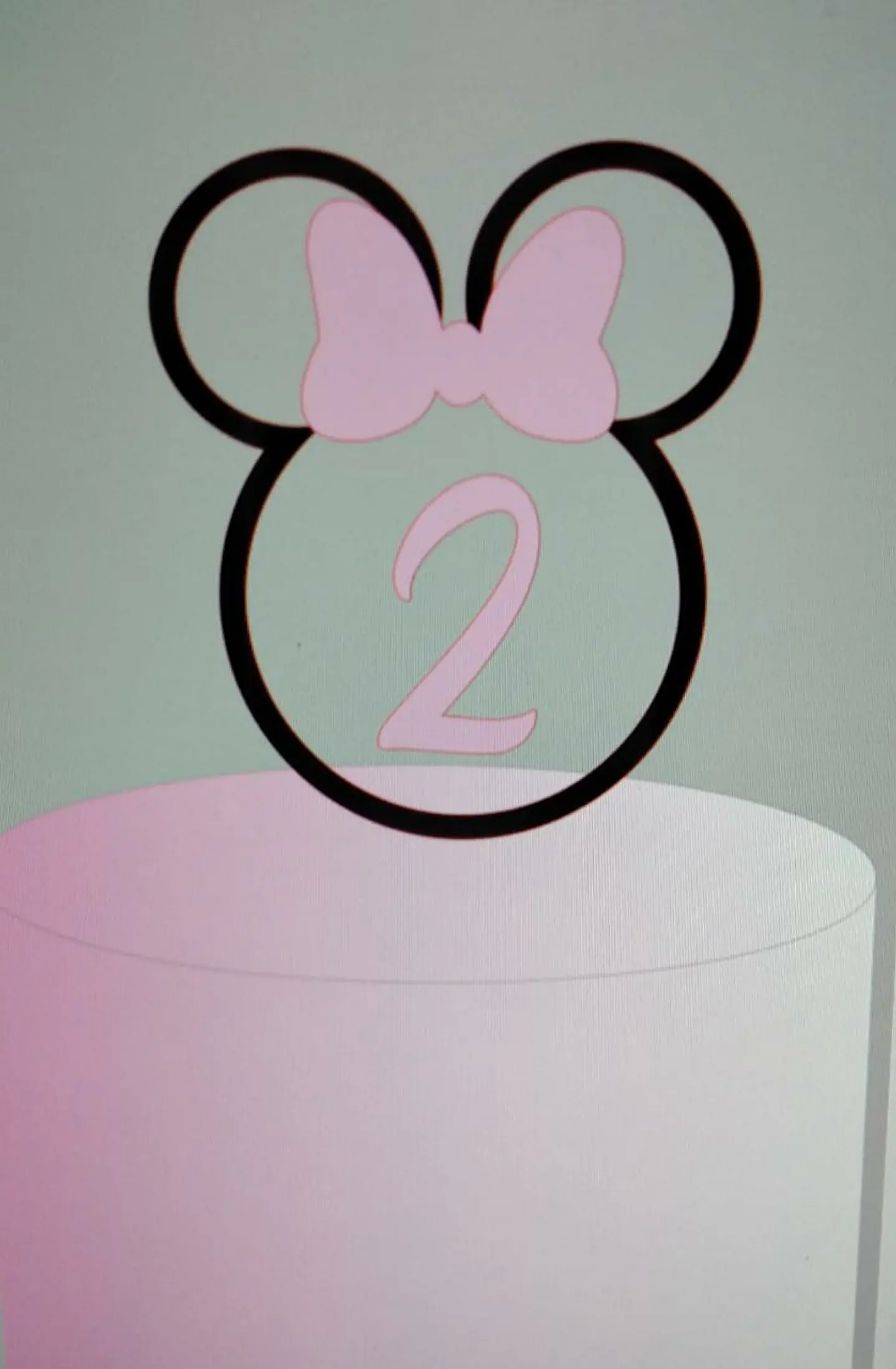 Arquivo de Corte Topo de Bolo Minnie Rosa 5 1