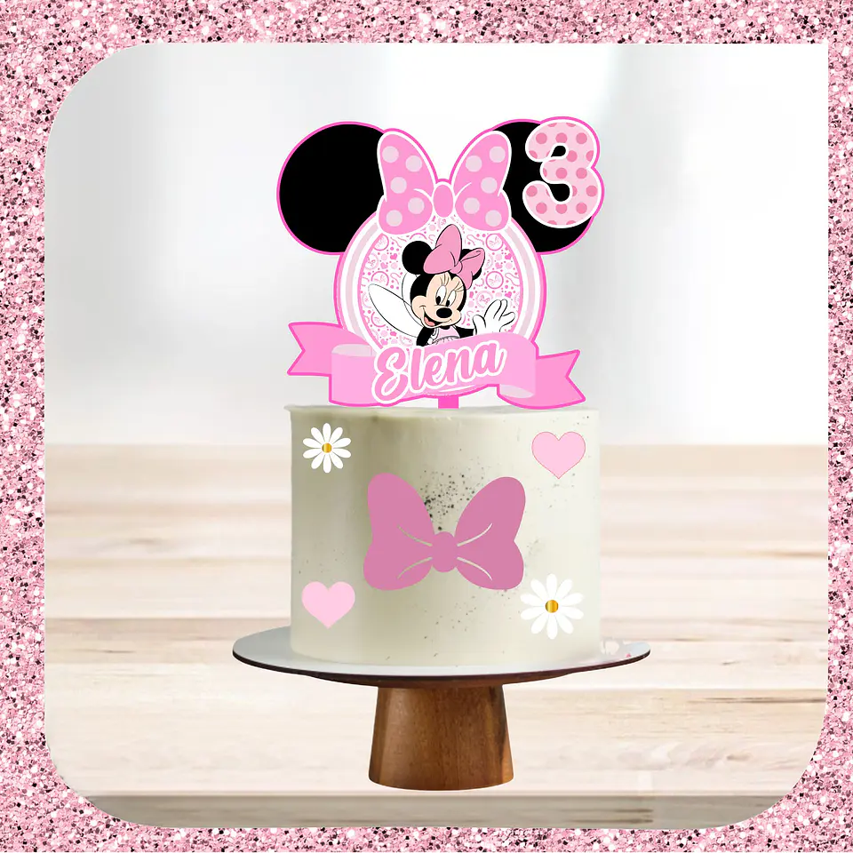 Arquivo de Corte Topo de Bolo Minnie Fada 6 1
