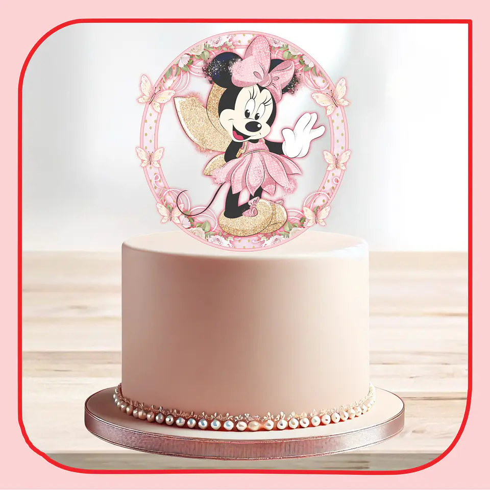 Arquivo de Corte Topo de Bolo Minnie Fada 5 1