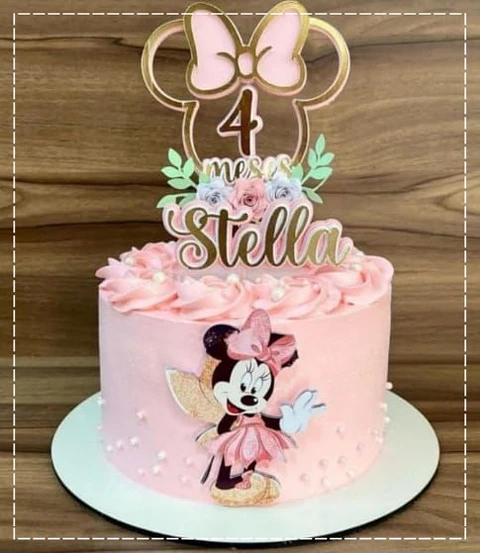Arquivo de Corte Topo de Bolo Minnie Fada 4