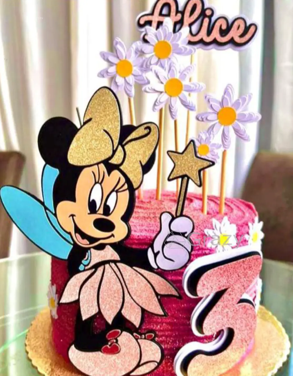Arquivo de Corte Topo de Bolo Minnie Fada 3 1