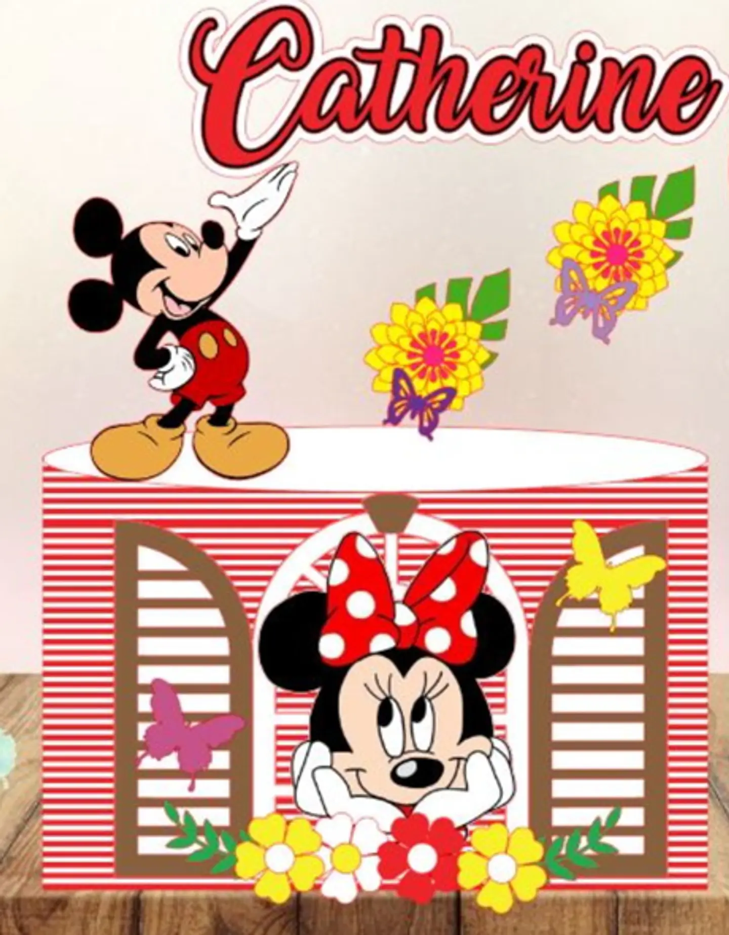Arquivo de Corte Topo de Bolo Mickey e Minnie 21 1