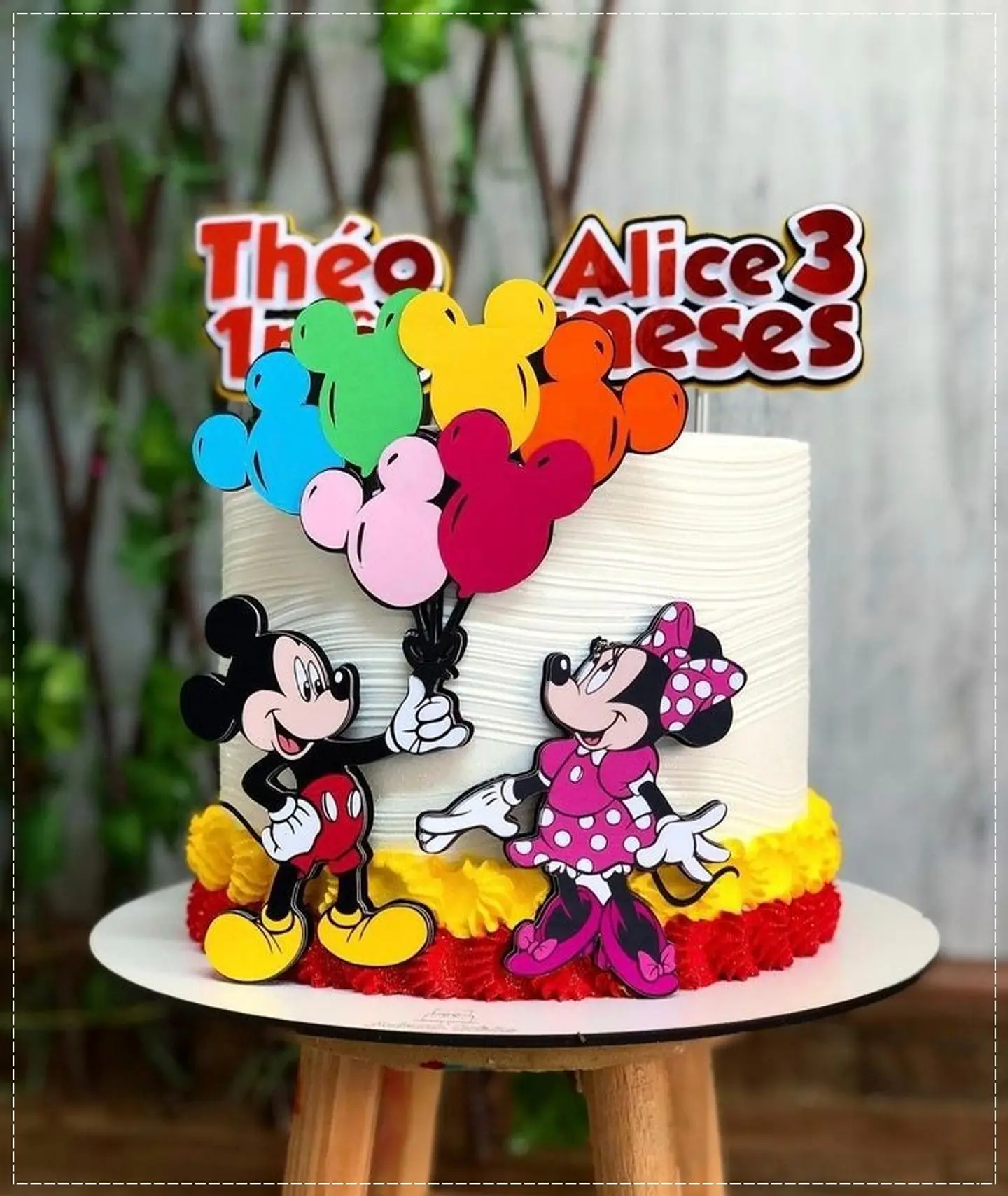 Arquivo de Corte Topo de Bolo Mickey e Minnie 19 1