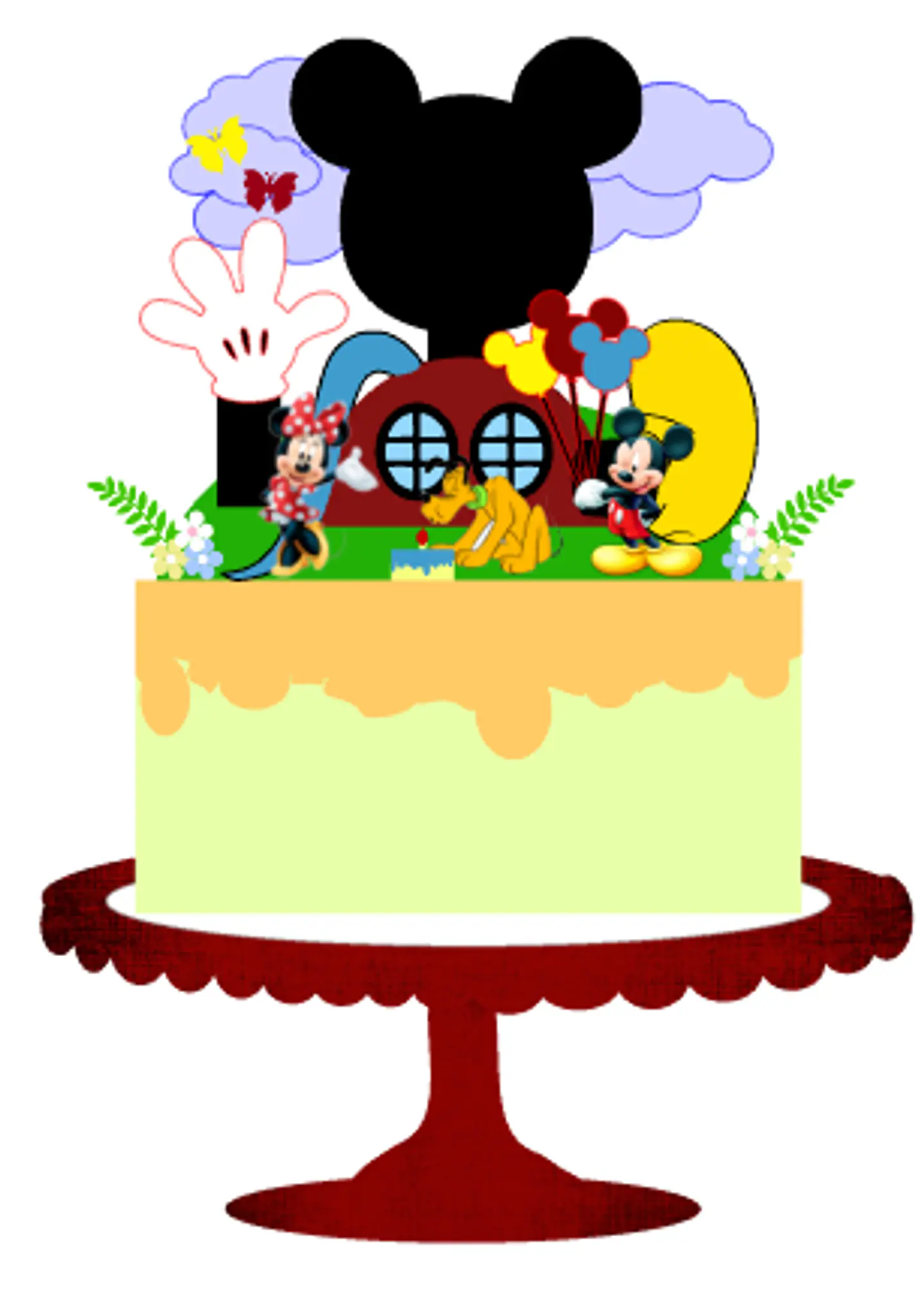 Arquivo de Corte Topo de Bolo Mickey e Minnie 16 1