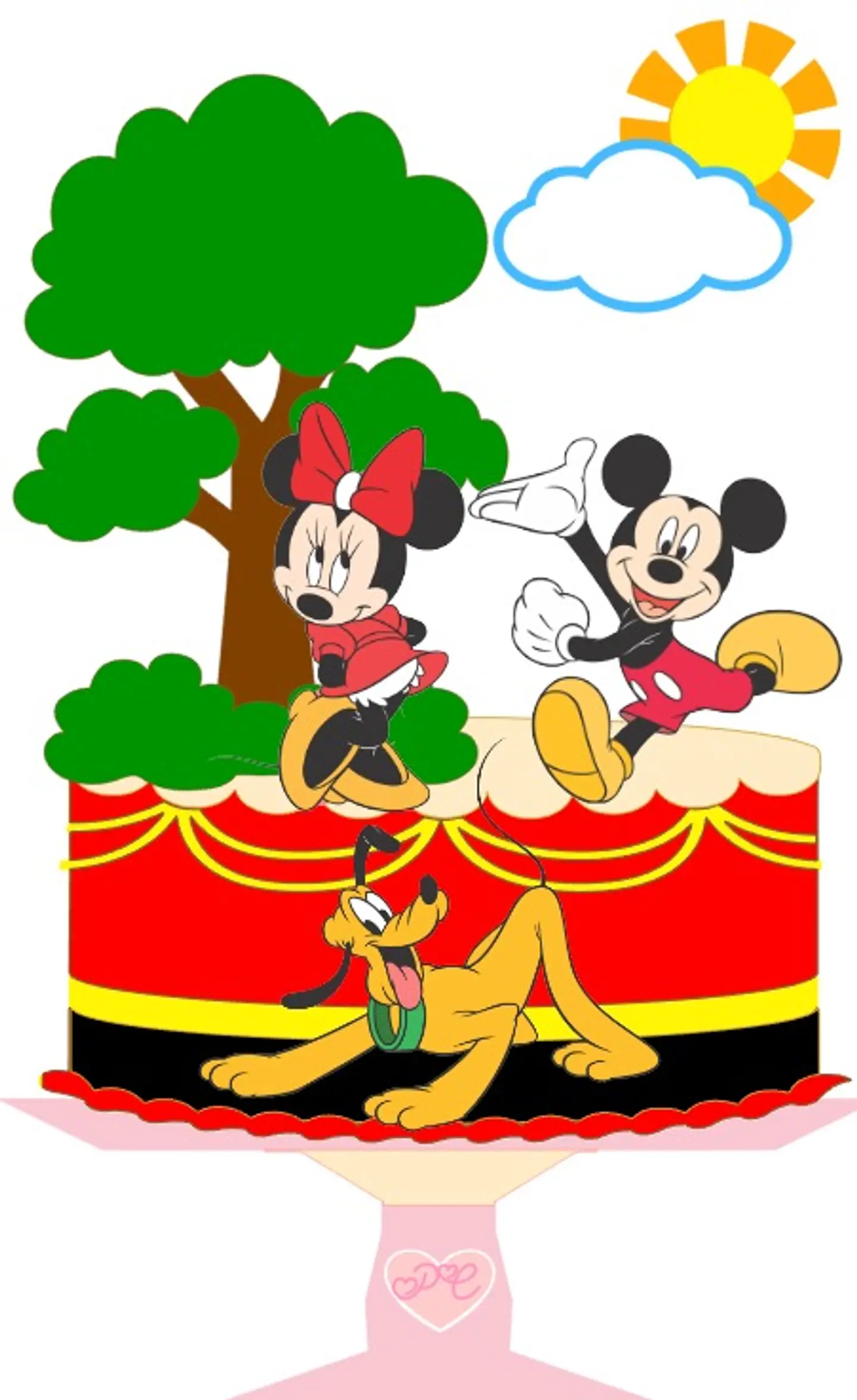 Arquivo de Corte Topo de Bolo Mickey e Minnie 14 1