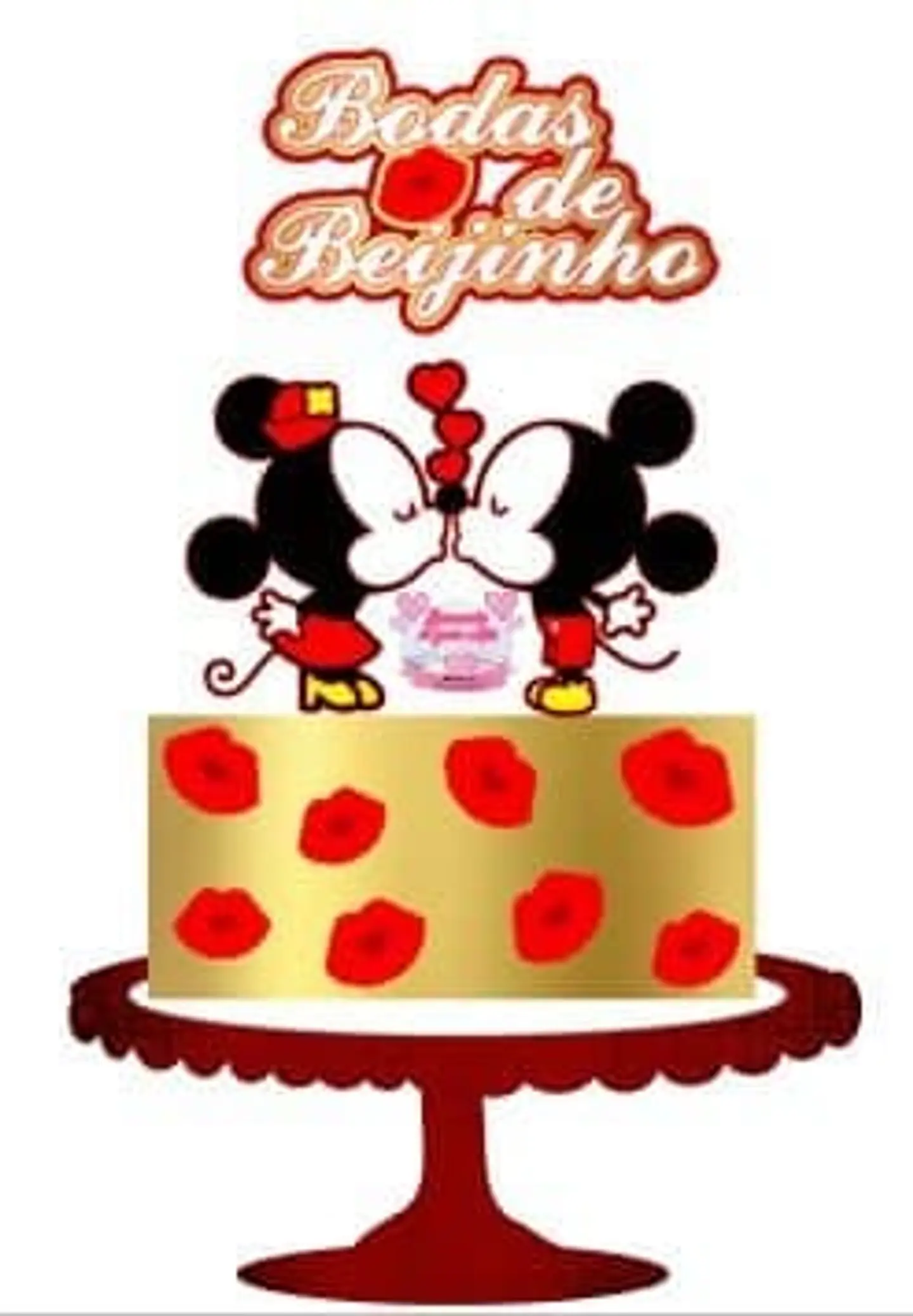 Arquivo de Corte Topo de Bolo Mickey e Minnie 13 1