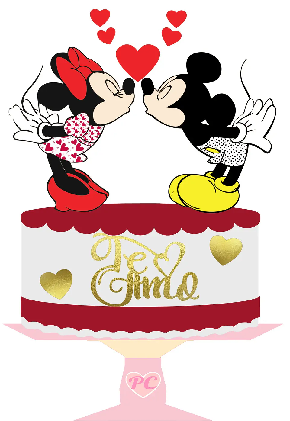 Arquivo de Corte Topo de Bolo Mickey e Minnie 10 1