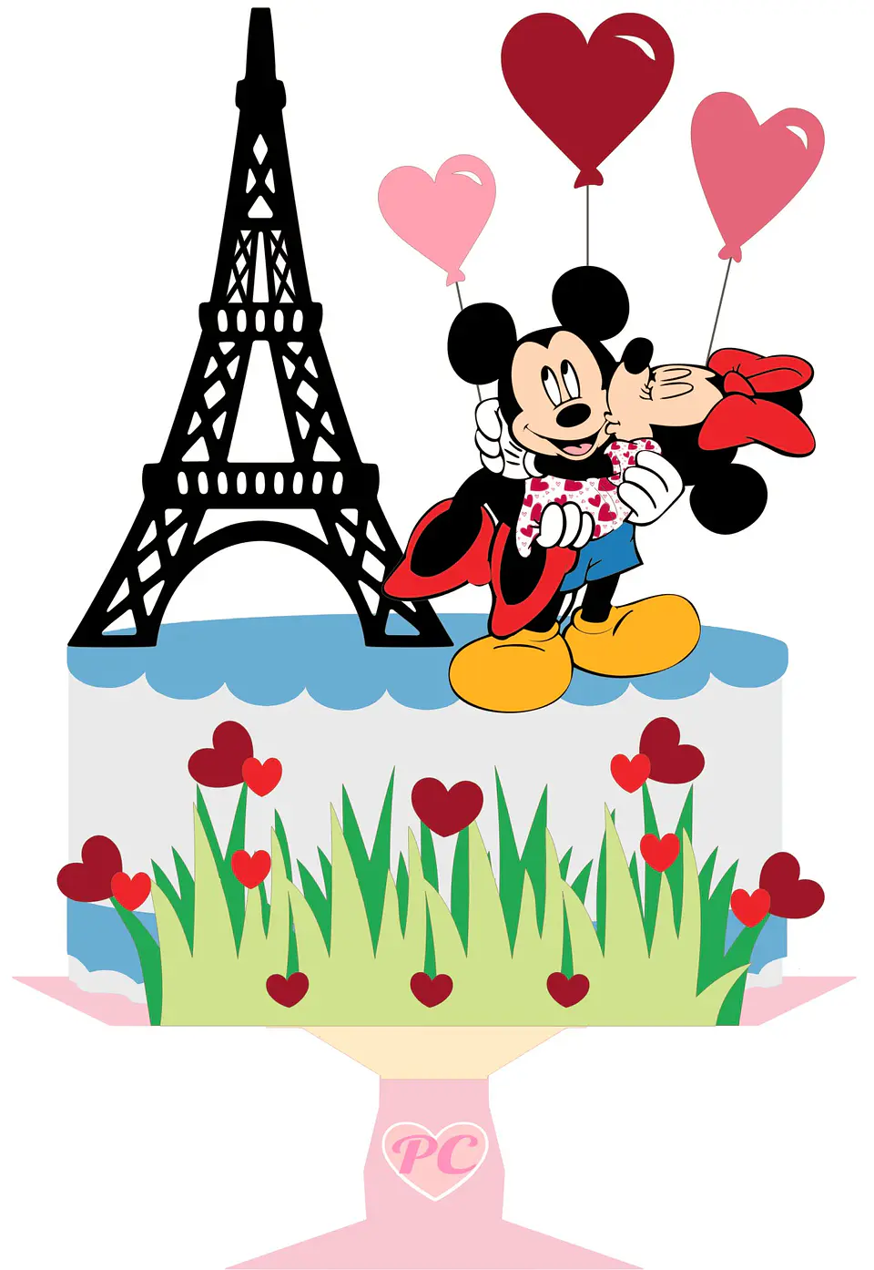 Arquivo de Corte Topo de Bolo Mickey e Minnie 9 1