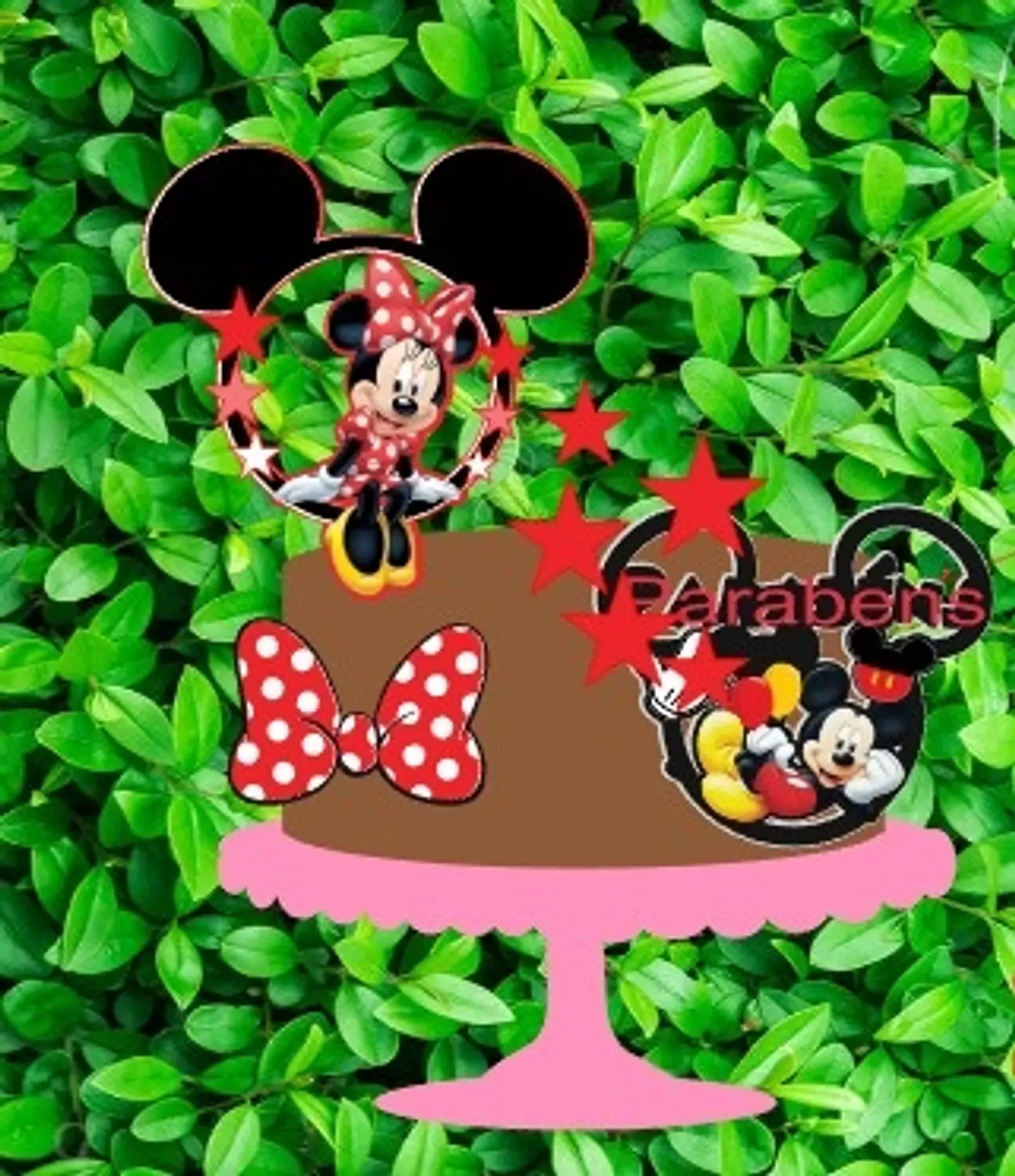 Arquivo de Corte Topo de Bolo Mickey e Minnie 6 1