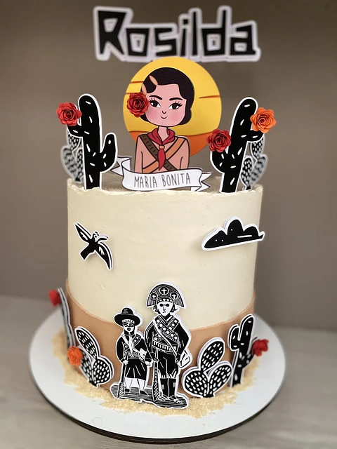 Arquivo de Corte Topo de Bolo Maria Bonita e Lampião 2
