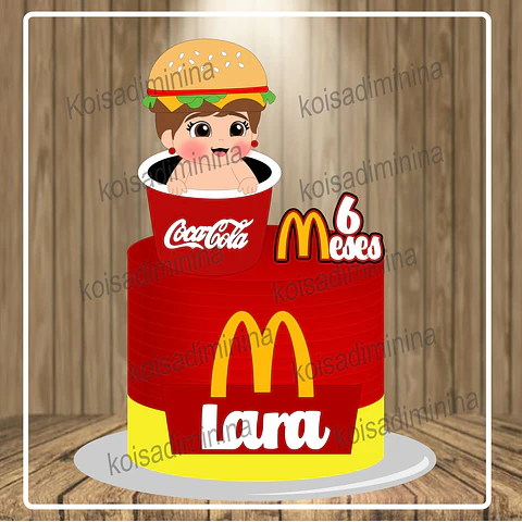 Arquivo de Corte Topo de Bolo Mc Donalds 21