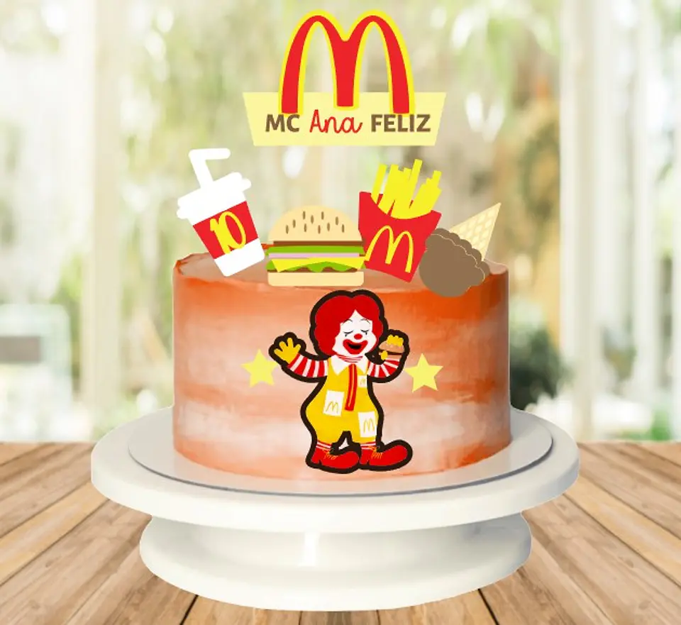 Arquivo de Corte Topo de Bolo Mc Donalds 17 1