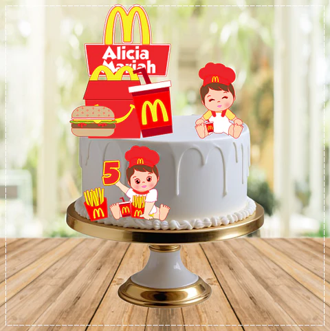 Arquivo de Corte Topo de Bolo Mc Donalds 16